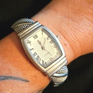 Premier Designs bracelet watch working condition, with box antiqued silver